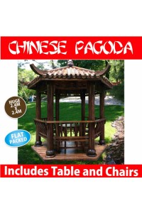 Authentic Chinese Pagoda 2.8m - Seating & great Timber Detail Work