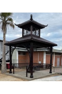Double Roof Chinese Pagoda Timber Large 3m
