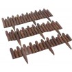 Garden Edging Authentic Asian style timber fence Cedar picket sturdy wood beds